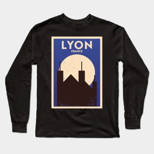 Lyon Poster Design Long Sleeve T-Shirt